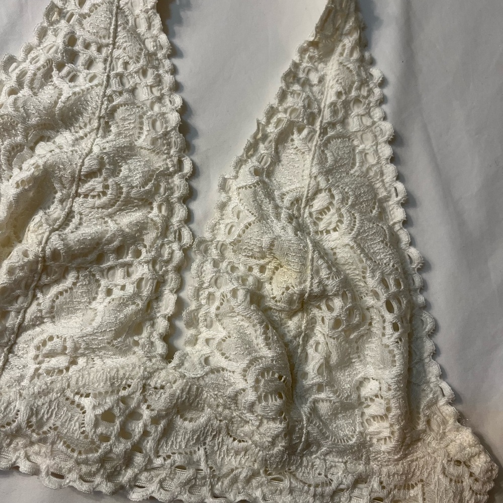 Creme top lace small